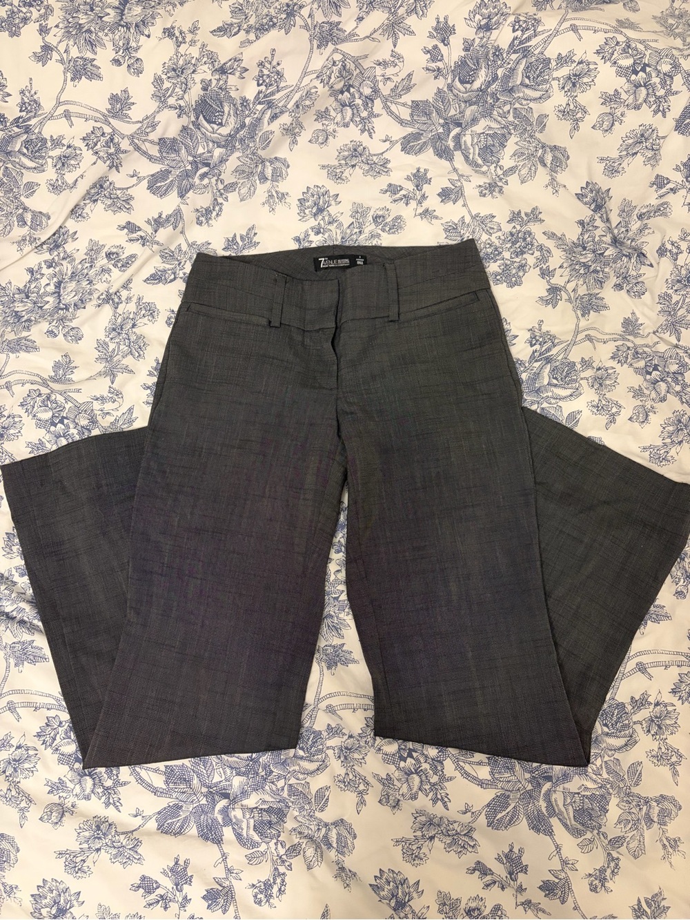 Women's Gray Boot Cut Dress Pants